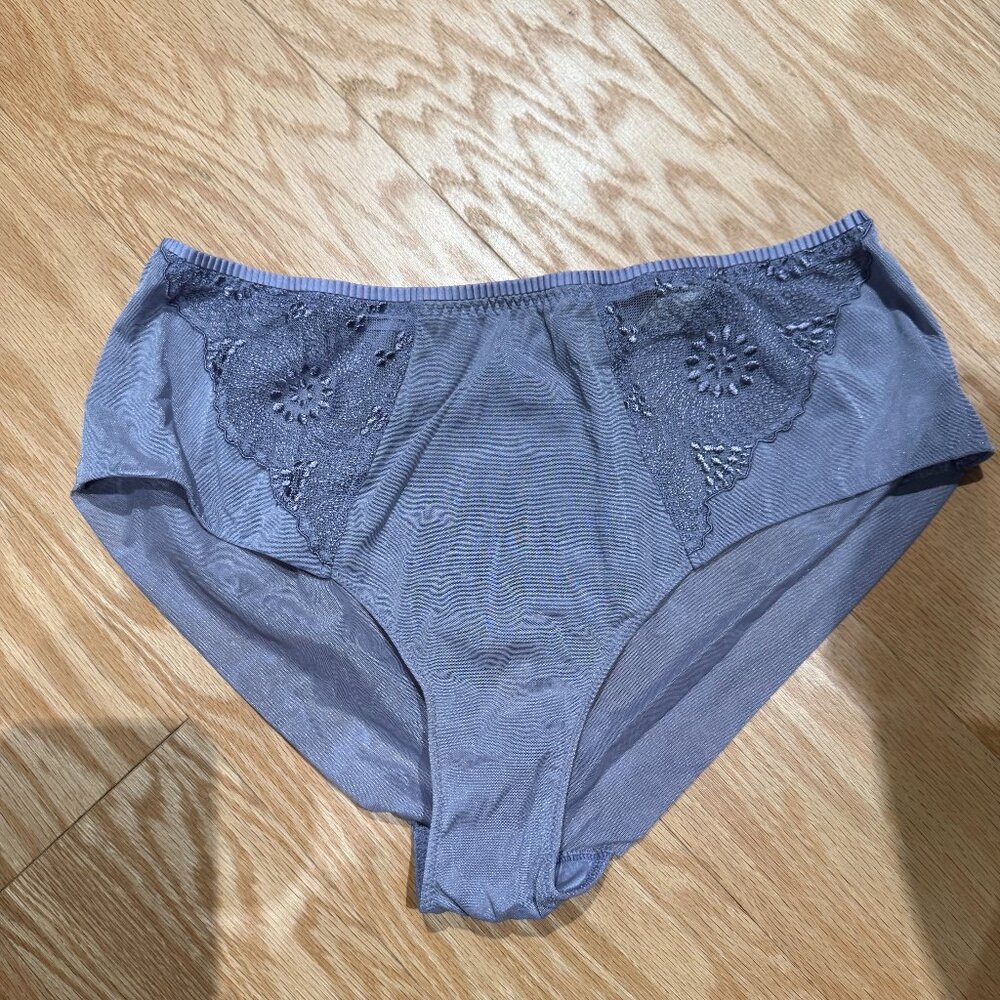 La Perla Malizia | Lavender Mesh & Lace Hi-Cut Brief | Never Worn | Size 4/L